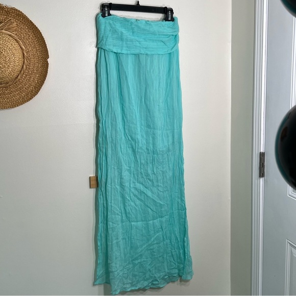 NWT Elegant quality lined maxi Skirt tie front & cut out side swimsuit cover up - Picture 8 of 9